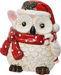 Kaemingk Christmas Ceramic Figure Owl Height 14...
