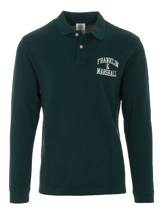Franklin & Marshall Μπλούζα Μακρυμάνικη Πράσινη