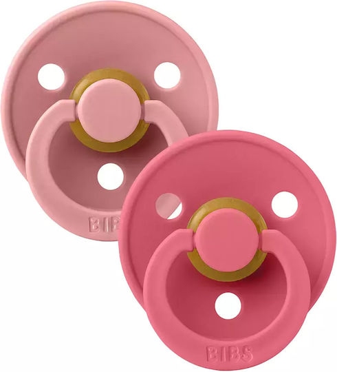 Bibs Πιπίλες Καουτσούκ Dusty Pink / Coral για 6-18 μηνών 2τμχ