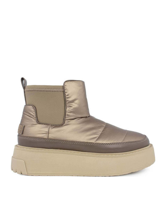 Ghete dama Chelsea Culoare Full Face Maro