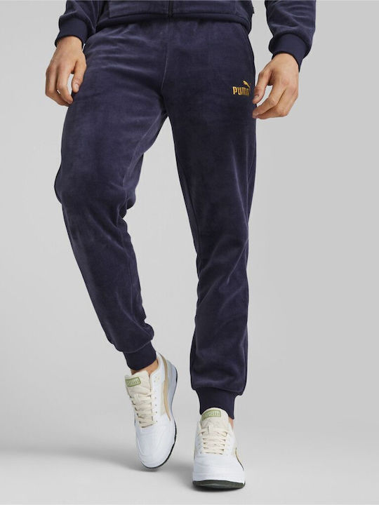 PUMA Pantaloni de trening cu Elastic Albastru