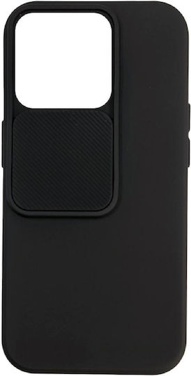Powertech Back Cover Silicone Black (iPhone 15 Pro)