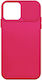 Powertech Umschlag Rückseite Silikon Rosa (iPhone 15 Plus / 16 Plus)