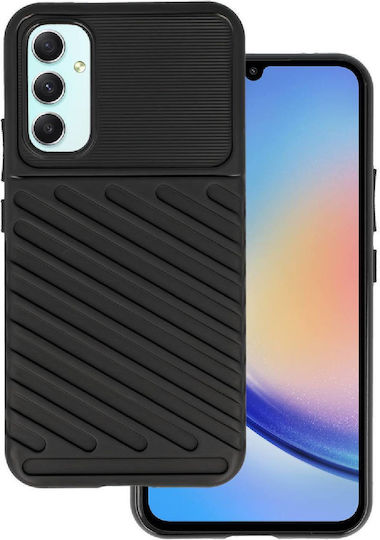 Powertech Back Cover Σιλικόνης Μαύρο (Galaxy A34)
