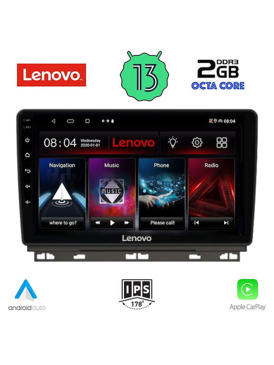 Lenovo Ηχοσύστημα Αυτοκινήτου για Renault Clio 2019> (Bluetooth/USB/WiFi/GPS) με Οθόνη Αφής 9"