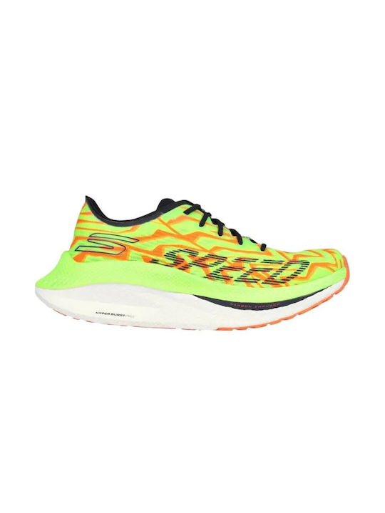 Skechers Go Run Speed Ανδρικά Αθλητικά Παπούτσια Running Green / Orange