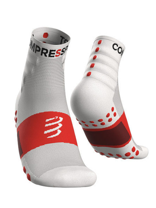 Compressport Training Running Κάλτσες Λευκές 2 Ζεύγη