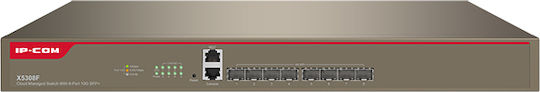 IP-COM X5308F Managed L3 PoE Switch και 8 SFP Θύρες