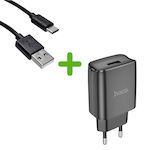 Hoco Charger and Cable USB-C Blacks (DC53)