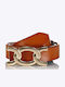 Leather Women's Belt Orange