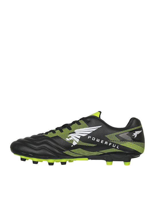 Joma Powerful Ποδοσφαιρικά Παπούτσια με Τάπες FG Μαύρα