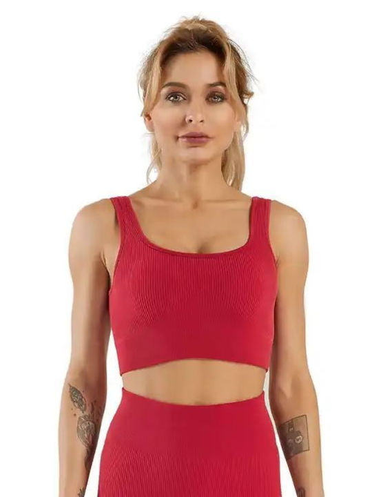 Roza Women's Athletic Sports Bra Red