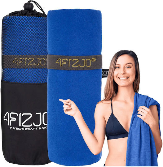 4FIZJO Микрофибърна Кърпа За Тяло Синя 130x75см