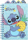 Grupo Erik Σημειωματάριο Σπιράλ A5 80 Φύλλων Ριγέ Lilo & Stitch Tropical