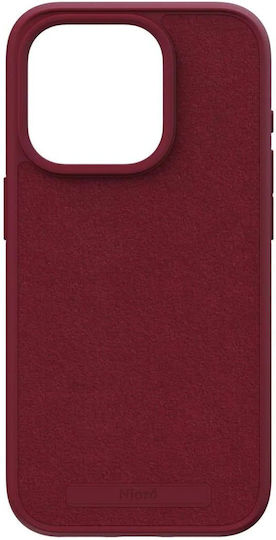 Njord Suede 360 Full Cover Πλαστικό 2mm Κόκκινο (iPhone 15 Pro)