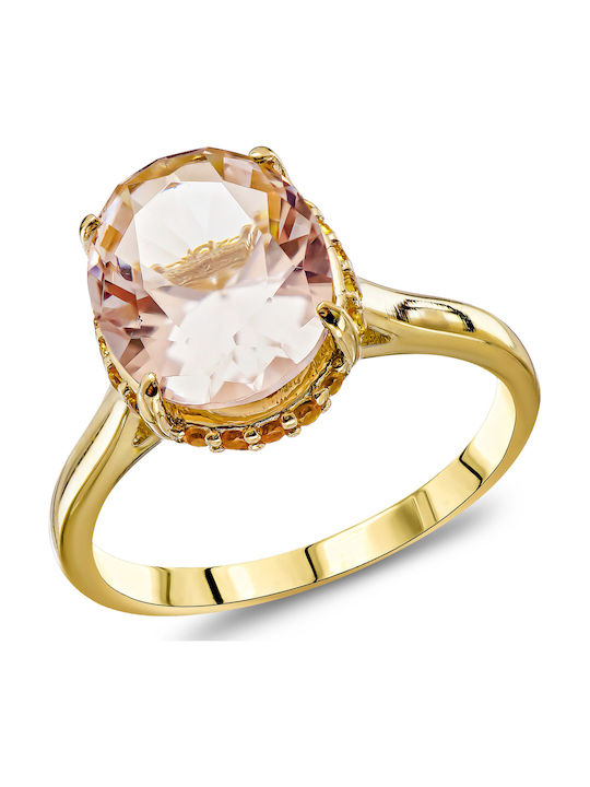 Kiriakos Gofas Single Stone from Gold 14K