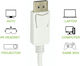 Techly Cable DisplayPort male - HDMI male 0.25m Λευκό (IADAP DP-HDMIFP460)