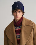 Gant Beanie Ανδρικός Σκούφος Πλεκτός σε Μπλε χρώμα
