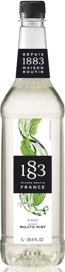 1883 Maison Routin Syrup for Cocktails with Flavor Mint 1000ml