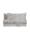 Amo La Casa Sheet Sets Single Flannel with Elastic 90x200cm. Vickie Gray 3pcs