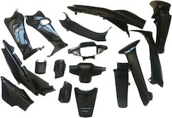 Narita Motorcycle Plastic Set for Honda Astrea Supra 100 Black 16pcs Narita Motorcycle Plastic Set for Honda Astrea Supra 100 Black 16pcs