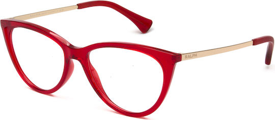 Ralph Lauren Women's Acetate Prescription Eyeglass Frames Cat Eye Red PH7131 5734