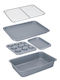 Kitchen Craft Φόρμα Ζαχαροπλαστικής για Cupcakes/Muffins Κεραμική 41.5x31.5x9.5εκ. 5τμχ