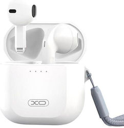 XO X24 Earbud Bluetooth Handsfree Ακουστικά με Θήκη Φόρτισης Λευκά