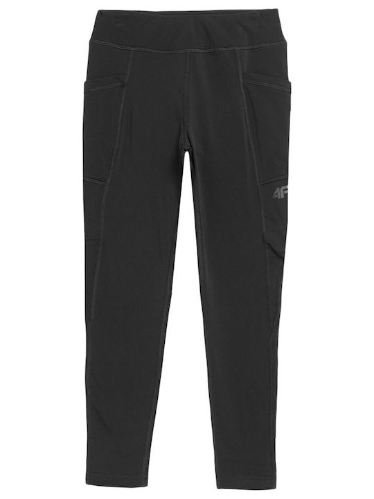 4F Kinder Leggings Sport Lang Schwarz