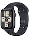 Apple Watch SE 2023 Cellular Алуминий 44mm Водоустойчив с eSIM и Пулсомер (Midnight с Midnight Sport Band - M/L)