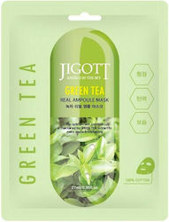 Jigott Green Tea Real Gesichtsmaske für das Gesicht 1Stück 27ml