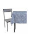 Ankor Tischtuch Fleckabweisend Blumen Gray 140x180cm
