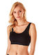 Berrak Women's Bra without Padding Black