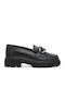 Δερμάτινα Γυναικεία Loafers σε Μαύρο Χρώμα W205-7101