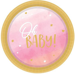 Amscan Oh Baby Girl Partygeschirr für Party 8 S...
