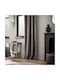 Gofis Home Κουρτίνα με Τρουκς Winter Aw23 711/48 Γκρι 140x280εκ.