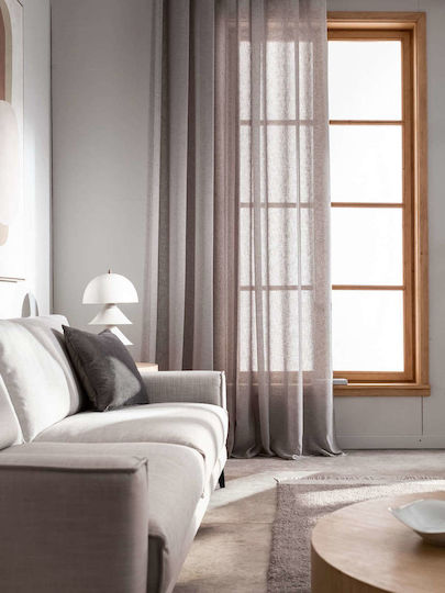 Gofis Home Curtain with Grommets Combe Aw23 502/48 Gray 140x280cm