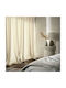 Gofis Home Κουρτίνα με Τρουκς Winter 711/05 Εκρού 140x280εκ.
