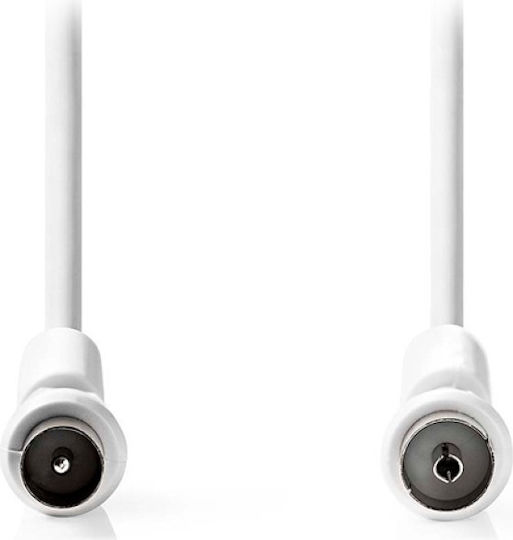 Nedis Antenna Cable Coax male - Coax female White 1.5m (CSGL40020WT15) 1pcs