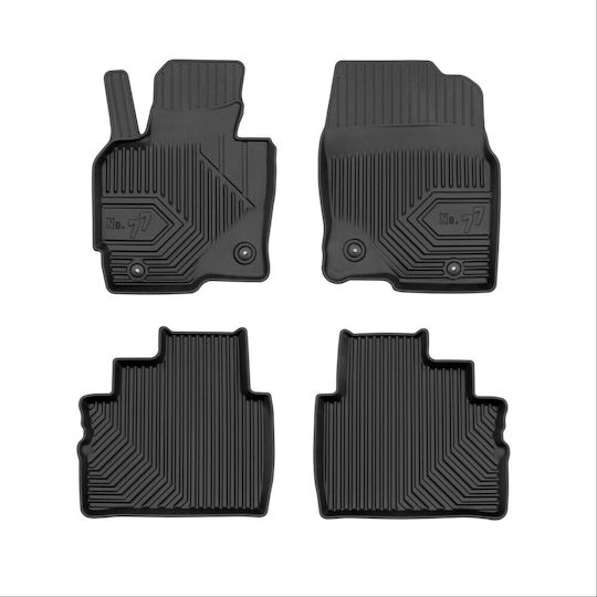 Frogum Satz Vorder- und Hintermatten Wannenartig 4Stück aus Gummi für Mazda CX-5 2012-2017 Schwarz