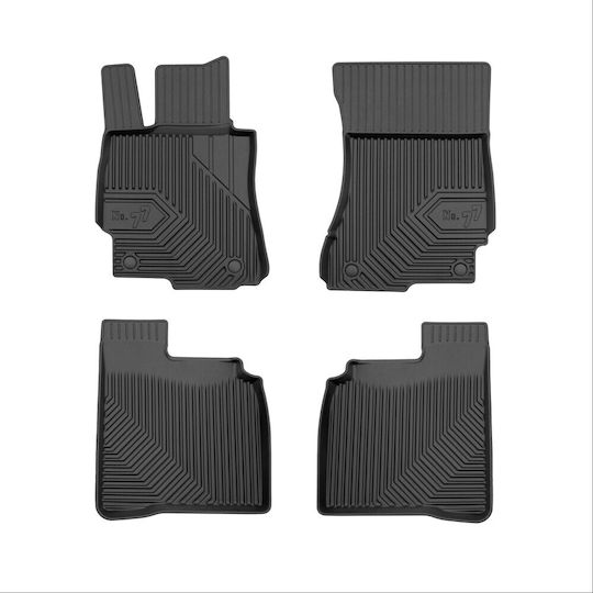 Frogum Set of Front and Rear Mats 4pcs Tray Type for Mercedes-Benz S Scania S 2005-2013 Black