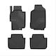 Frogum Set of Front and Rear Mats 4pcs Tray Type for Honda Accord 2002-2008 Black