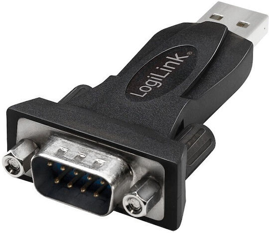 LogiLink Μετατροπέας Serial male σε USB-A male 1τμχ AU0002F