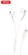 XO EP66 Earbuds Handsfree Ακουστικά με Βύσμα USB-C Λευκό
