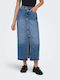 Only Denim High Waist Maxi Skirt in Blue color