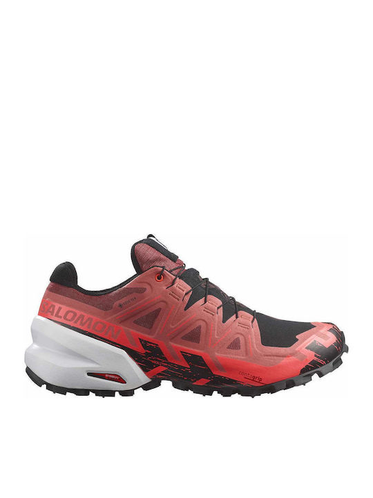 Salomon Spikecross 6 Gtx Ανδρικά Ορειβατικά Μποτάκια Αδιάβροχα με Μεμβράνη Gore-Tex Κόκκινα