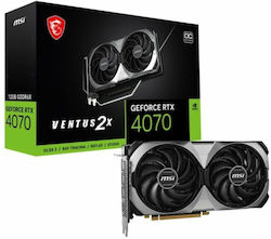 MSI GeForce RTX 4070 12GB GDDR6X Ventus 2X E 12G OC Placă Grafică