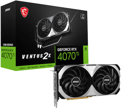 MSI GeForce RTX 4070 Ti 12GB GDDR6X Ventus 2X Κάρτα Γραφικών (912-V513-249)