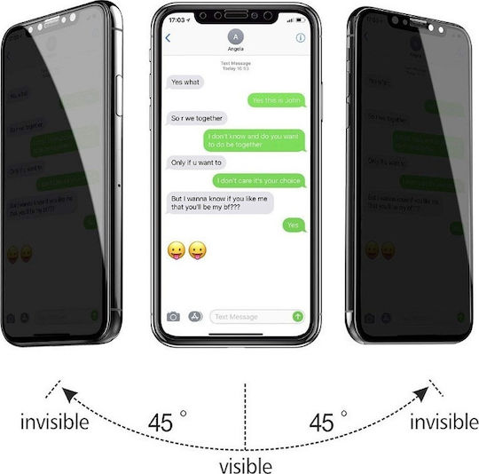 Privacy Full Face Tempered Glass (iPhone 15)