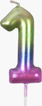 Tpster Birthday Number Candles Multicolour 29948